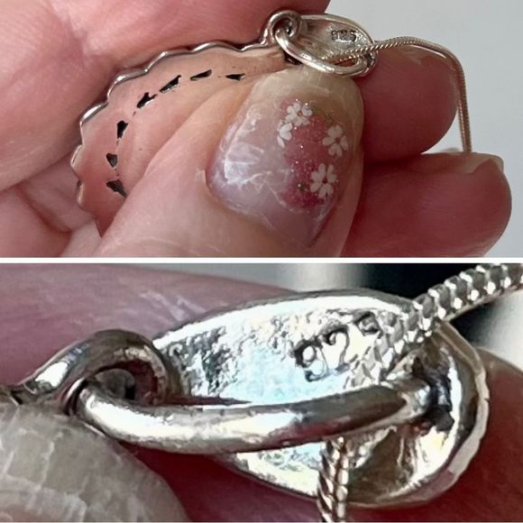 925 cameo marcasite 925 chain - Picture 12 of 12